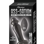 Ass-Sation Remote Control Rechargeable Vibrating Metal Anal Lover - Black