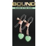 Bound Nipple Clamps G3 Iron Glow in the Dark - Rose Gold