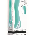 Come With Me Rechargeable Silicone Vibrator - Green