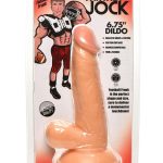 Jock Football Frank Dildo with Balls 6.75in - Vanilla