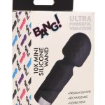 Bang! 10X Mini Silicone Rechargeable Wand - Black