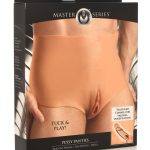 Master Series Pussy Panties Silicone Wearable Vagina/Ass Panties - Small - Vanilla