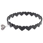 Sex and Mischief Heart Day Collar - Black