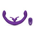 Together Toy Silicone Rechargeable Echo Function Vibrator for Couples with Remote Control - Purple