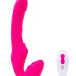 Together Toys Together Silicone Rechargeable Remote Control Strapless Strap-On Vibrator - Pink