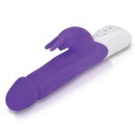 Rabbit Essentials Rechargeable Silicone Realistic Rabbit - Purple