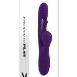 Playboy The Thrill Rechargeable Silicone Rabbit Vibrator - Purple