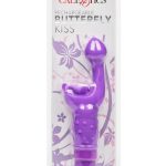 Rechargeable Butterfly Kiss G-Spot Rabbit Vibrator - Purple