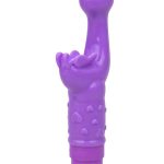 Rechargeable Butterfly Kiss G-Spot Rabbit Vibrator - Purple