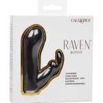 Raven Bunny Rechargeable Silicone Rabbit Vibrator - Black