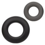 Alpha Liquid Silicone Prolong Cock Ring (2 Piece Set) - Assorted