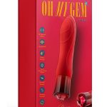 Oh My Gem Desire Rechargeable Silicone G-Spot Vibrator - Ruby