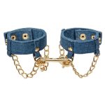 Ride `em Premium Denim Collection Wrist Cuffs - Blue