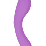 Swan Mini Swan Wand Rechargeable Silicone Glow in the Dark Massager - Purple