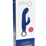 PrimO Rabbit Rechargeable Silicone Vibrator - Navy