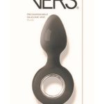 Vers Plug Vibrating Rechargeable Silicone Anal Plug - Black