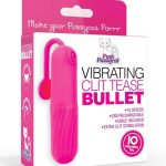 Pink Pussycat Vibrating Clit Tease Rechargeable Silicone Stimulator - Pink