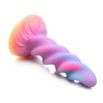 Creature Cocks Galatic Cock Alien Creature Glow in the Dark Silicone Dildo - Multicolor