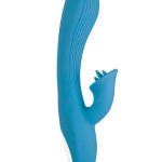 Goddess Lavish Desire Rechargeable Silicone Vibrator - Blue