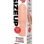 Size Up Extra Realistic Penis Extender 4in - Vanilla