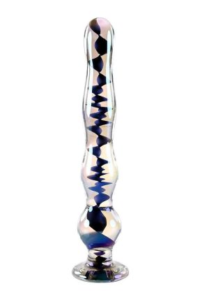 Playboy Jewels Wand Glass Probe - Clear/Black