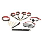 Bedroom Bliss Lover`s Deluxe Bondage Set - Black/Red