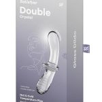 Satisfyer Double Crystal Glass Dildo - Clear