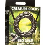 Creature Cock Black Caiman Silicone Cock Ring