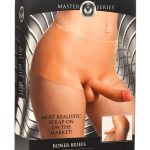 Master Series Boner Brief Penis Panties with Posable Dildo - Small - Vanilla