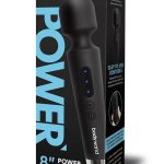 Bodywand Power Wand Rechargeable Silicone Wand Massager 8in - Black