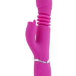 Pink Dragon Rechargeable Silicone Multi Vibrator - Pink