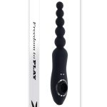 Playboy Let it Bead Rechargeable Silicone Anal Beads - Black