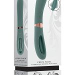 Chick Flick Rechargeable Silicone Dual Vibrator - Green