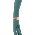 Chick Flick Rechargeable Silicone Dual Vibrator - Green