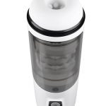 GX Get Your Stroke On Rechargeable Silicone Thrusting Stroker - White