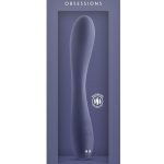 Obsessions Rhett Rechargeable Silicone Vibrator - Navy