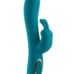 Obsessions Hera Rechargeable Silicone Rabbit Vibrator - Teal