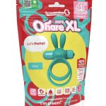 4T Ohare XL Rechargeable Silicone Rabbit Vibrating Cock Ring - Kiwi