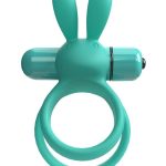 4T Ohare XL Rechargeable Silicone Rabbit Vibrating Cock Ring - Kiwi