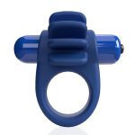 4T Skooch Vibrating Cock Ring with Clitoral Stimulator - Blueberry