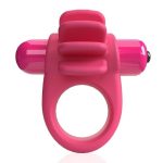 4T Skooch Vibrating Cock Ring with Clitoral Stimulator - Strawberry