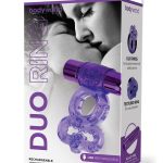 Bodywand Rechargeable Silicone Duo Ring - Purple