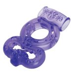 Bodywand Rechargeable Silicone Duo Ring - Purple