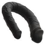 Boundless AC/DC Silicone Bendable Double Dong - Black