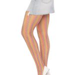 Leg Aventue Rainbow Crochet Net Tights - O/S - Multicolor