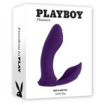 Playboy Mix and Match Silicone Rechargeable Dual Vibrator - Purple