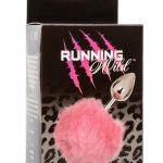 Running Wild Faux Fur Bunny Tail and Metallic Anal Plug - Pink