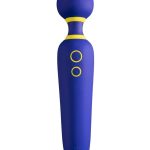 Romp Flip Rechargeable Silicone Wand Massager - Blue