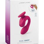 JimmyJane Dual Gripp Rechargeable Silicone Dual Stimulating Vibrator - Pink