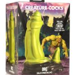 Creature Cocks Orc Silicone Dildo - Green/Black